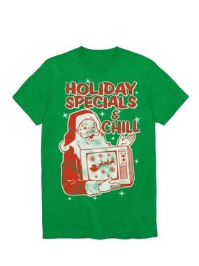 FIFTH SUN SANTA CLAUS HOLIDAY SPECIALS & CHILL TEE MEN XXL (NEW WITH TAGS) A27
